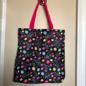 Lancôme Tote with macaroons print